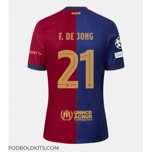 Barcelona Frenkie de Jong #21 Hjemmebanetrøje 2024-25 Kortærmet